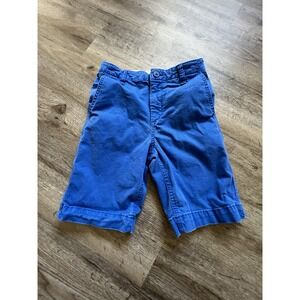 GAP Kids Easy Fit Shorts Youth 14 Blue Chino Long Adjust Waist School Uniform